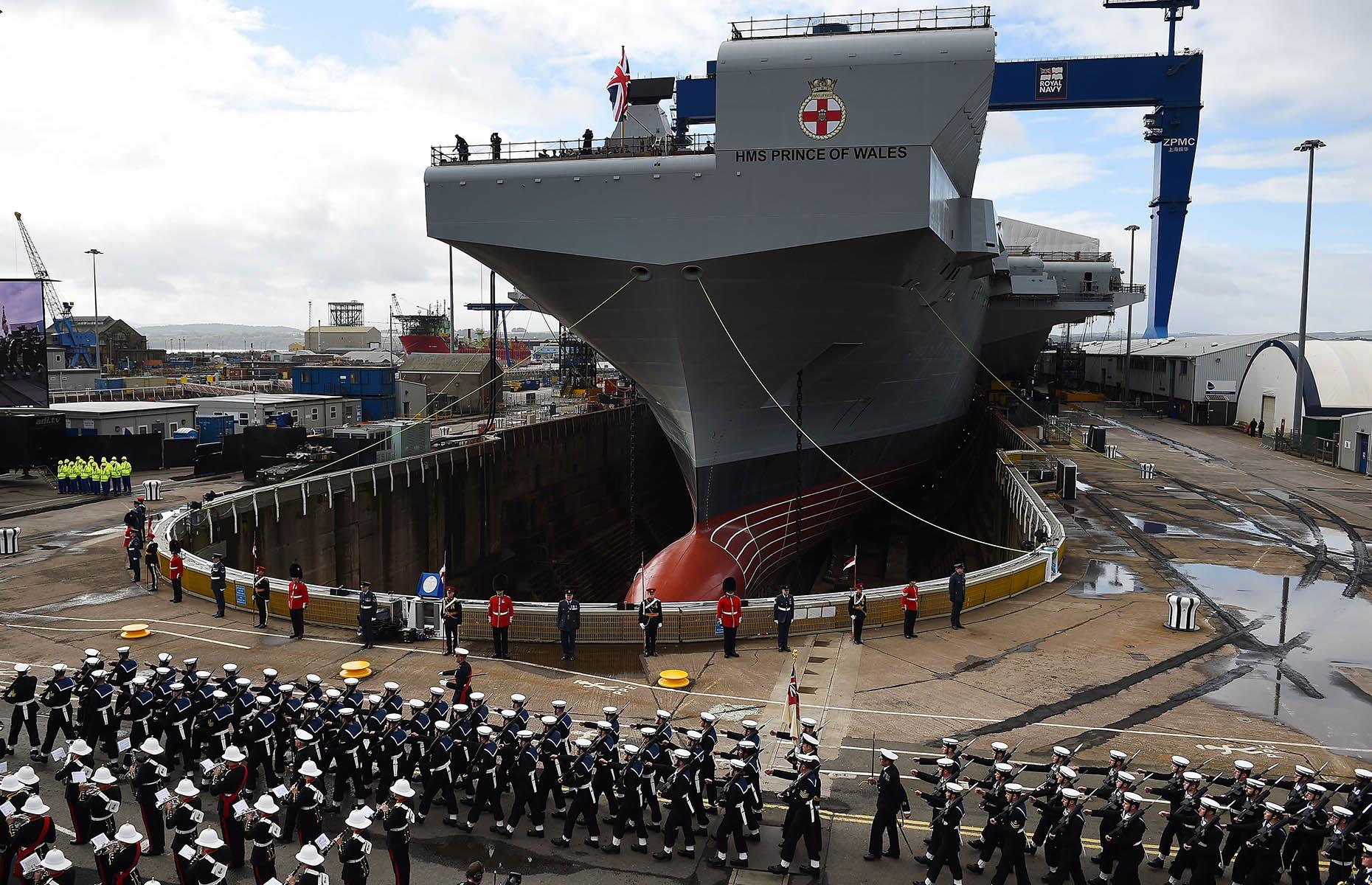 UK navy aircraft carriers: $9.8 billion (£7.6bn)